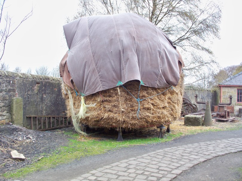 Picture of a giant haystack at Beamish Museum